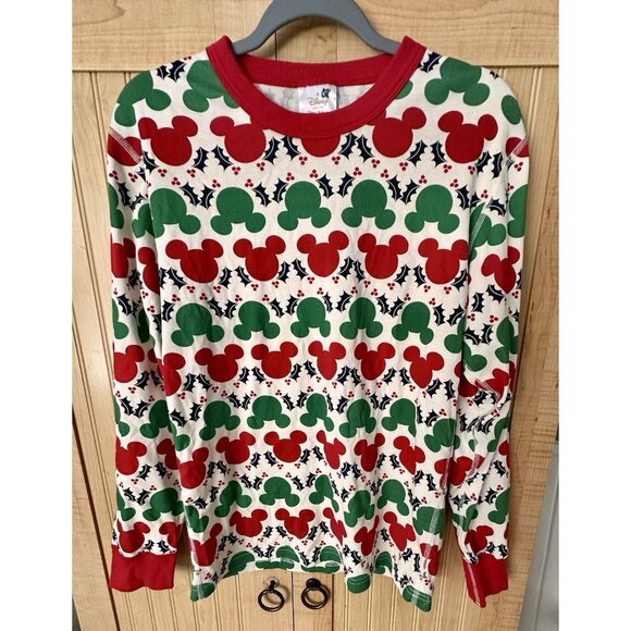 Hanna Andersson Women's Disney Mickey Mouse Long John Pajamas PJ Top Size Small - Picture 5 of 7